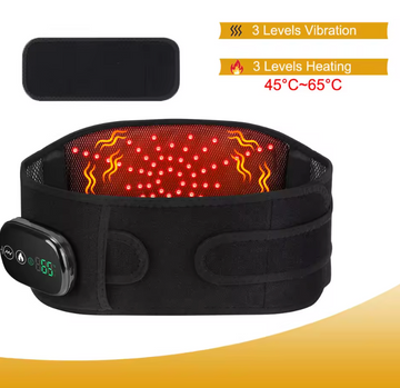 Cinto Massageador Térmico – Alívio Imediato para Cólica e Tensão Muscular